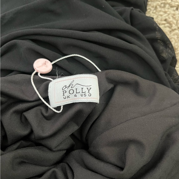Black Oh Polly dress, never worn size 0 - Picture 2 of 3